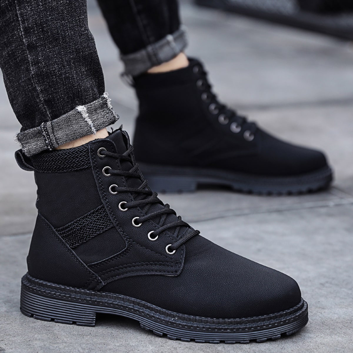 для мужчины Ботинки минималистичный на шнурках