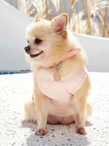 1pc Petsin Paw Shaped Pet ID Tag - Pink - View 4