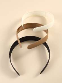 3pcs Solid Hair Hoop - Multicolor - View 3