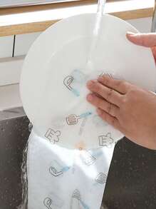 1 rollo Trapo de limpieza con patrón mixto al azar - Multicolor - Ver 2