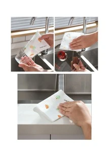 1 rollo Trapo de limpieza con patrón mixto al azar - Multicolor - Ver 5