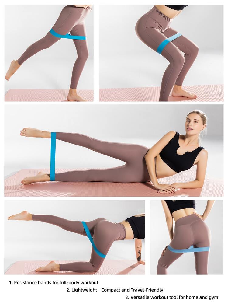 3pcs Rubber Resistance Band Set - Multicolor - View 4