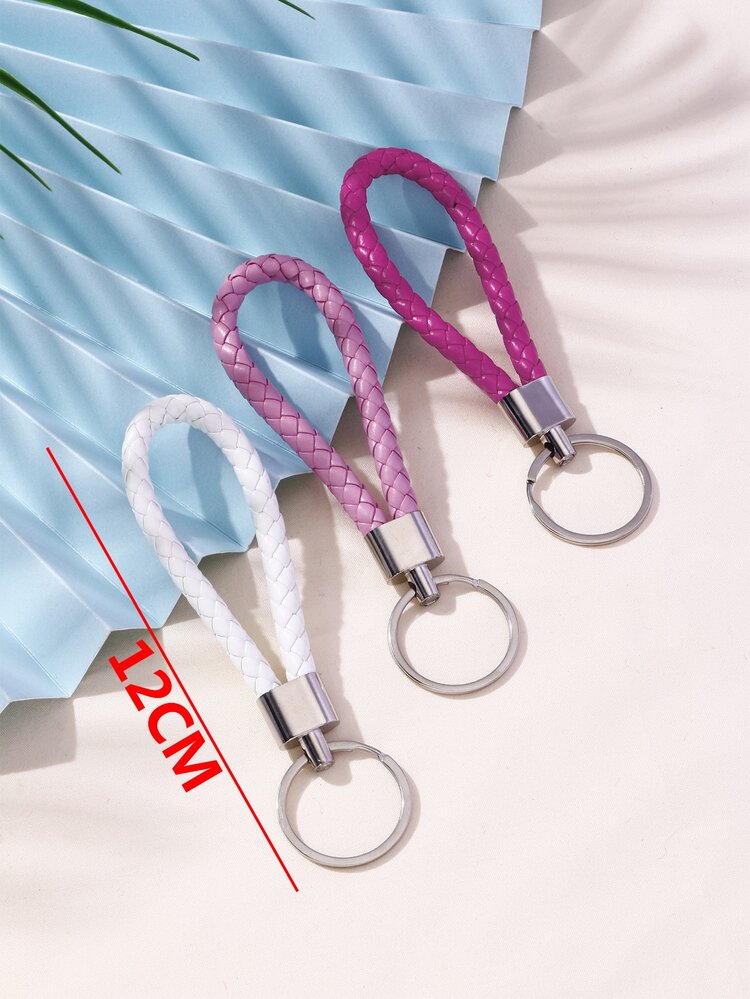 3pcs PU Charm Keychain - Multicolor - View 3