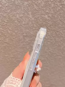 Transparent kortfack för telefonfodral med glitterpapper - Genomskinlig - Visa 4