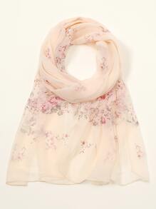 1入組印花絲巾女士時尚透氣領圍巾 - 彩色 - 查看 2