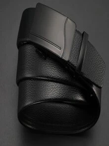 Men Automatic Buckle Belt - Black - View 2