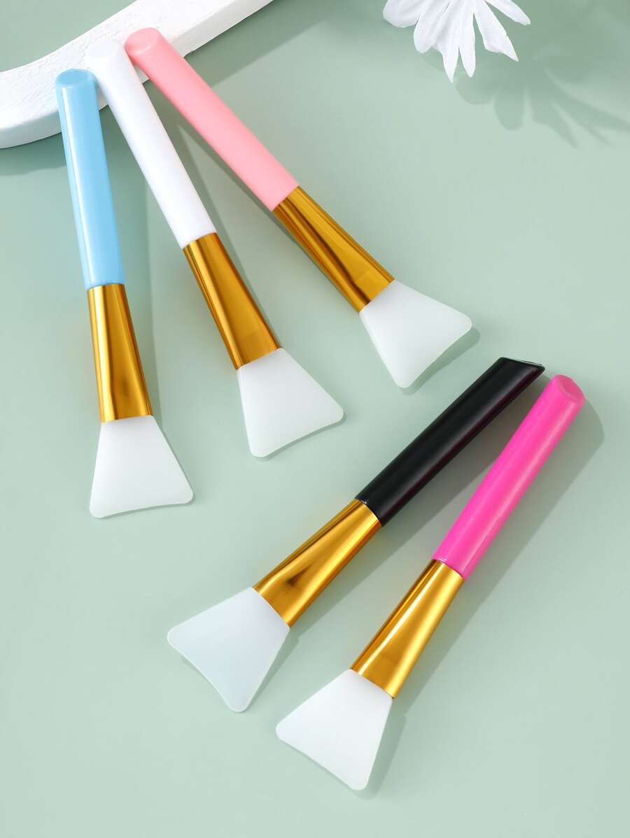 1pc Random Color Facial Sheet Brush - Multicolor - View 1