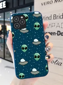 Alien Pattern Phone Case - Multicolor - View 1