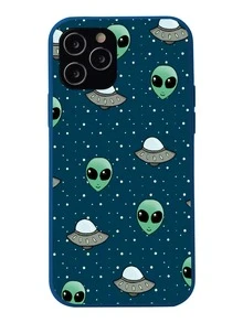 Alien Pattern Phone Case - Multicolor - View 3
