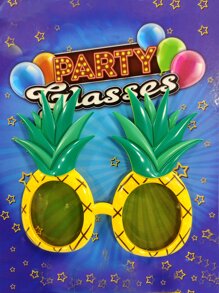 1pc Pineapple Tropical Fruit Yellow Party Glasses Props Fashion Glasses, Suitable For Bars, Beaches, Pools, Hawaii Islands, Photo Props For All Seasons, No Glasses Case Included For Summer Beach Vacation,Outdoor,Travel - Multicolor - View 2