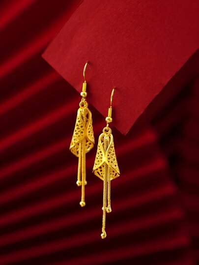 Chain Tassel Drop Earrings