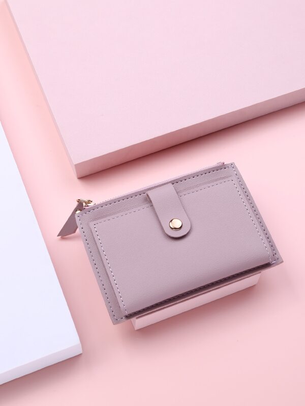 Snap Button Fold Over Card Holder SHEIN USA