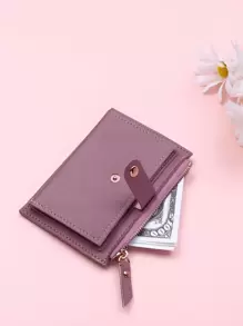 按扣 小巧轻便 便携现金 身份证 卡 拉链槽 硬币袋 短款钱包 小包 小口袋钱包 生日礼物 周年纪念 情人节 女士 女生 学生 大学生 青少年礼物 学校用品 教师礼物 返校 卡夹 钱包 名片夹 信用卡夹 女士 女士钱包 迷你钱包 钱包 卡包 - 紫丁香色 - 查看 3