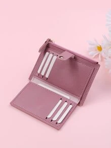 按扣 小巧轻便 便携现金 身份证 卡 拉链槽 硬币袋 短款钱包 小包 小口袋钱包 生日礼物 周年纪念 情人节 女士 女生 学生 大学生 青少年礼物 学校用品 教师礼物 返校 卡夹 钱包 名片夹 信用卡夹 女士 女士钱包 迷你钱包 钱包 卡包 - 紫丁香色 - 查看 4