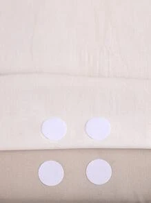 10入組素色防滑魔術貼 - 白色 - 查看 4