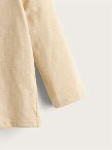 SHEIN 小男童3入組四分之一按鈕T恤 - 彩色 - 查看 5