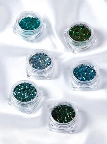 6盒金屬亮絲美甲飾品 - 彩色 - 查看 2