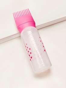 Shampoo Bottle, Dry Cleaning Bottle, Hair Dye And Hair Care Bottle, Transparent Rinse Graduated Bottle, Squeeze Hair Care Tool 1 Pack - Pink - View 7