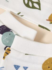 嬰兒卡通圖案帽和1雙手套 - 彩色 - 查看 7