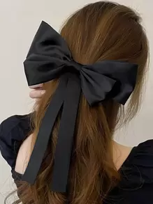 Kẹp tóc trang trí nơ Kẹp tóc kẹp tóc trượt Kẹp tóc - màu đen - Xem 1