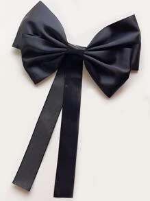 Kẹp tóc trang trí nơ Kẹp tóc kẹp tóc trượt Kẹp tóc - màu đen - Xem 2