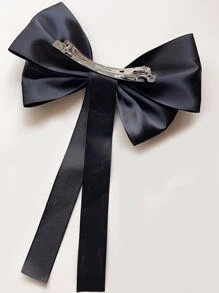 Kẹp tóc trang trí nơ Kẹp tóc kẹp tóc trượt Kẹp tóc - màu đen - Xem 3