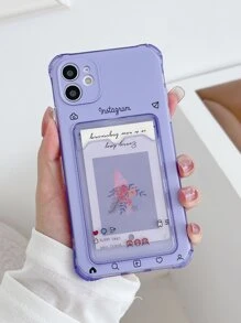 Clear Phone Case - Purple - View 1