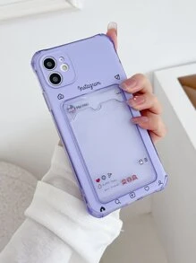 Clear Phone Case - Purple - View 4