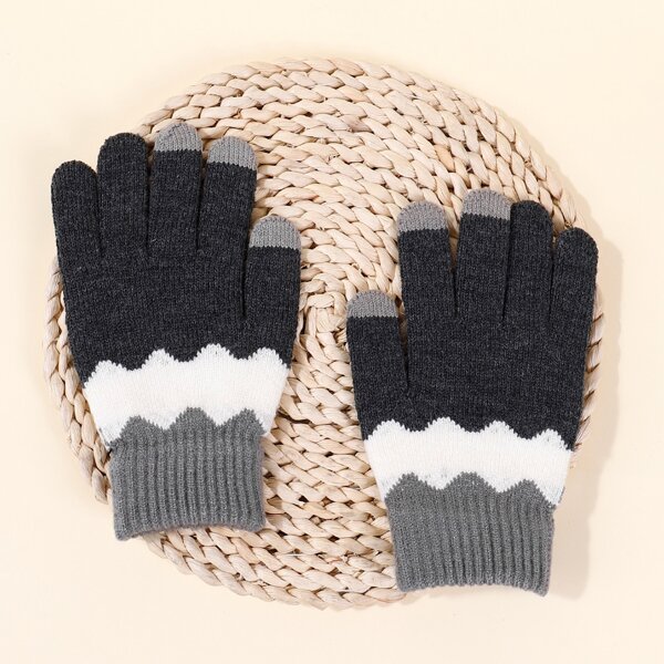 

Boys Color Block Gloves, Multicolor