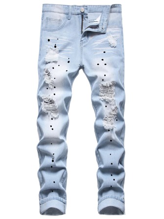 Hombres Jeans desgarro