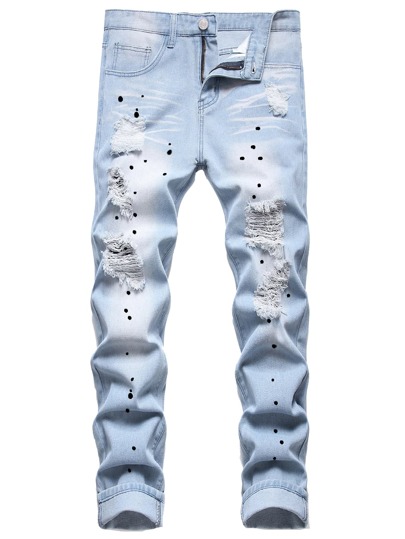 Homme Jean déchiré