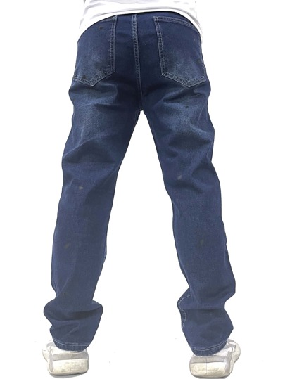 Homme Jean déchiré brodé fleur