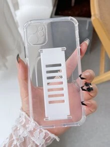 Ốp lưng điện thoại cơ bản Ốp lưng điện thoại trong suốt có dây đeo tương thích với iPhone 11, iPhone 13, iPhone 14 Pro Max - trắng - Xem 2