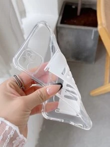 Ốp lưng điện thoại cơ bản Ốp lưng điện thoại trong suốt có dây đeo tương thích với iPhone 11, iPhone 13, iPhone 14 Pro Max - trắng - Xem 4