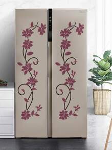 花朵图案墙贴，贴纸，墙贴，乙烯基贴花，用于家居装饰，春季装饰品让您的家焕然一新，拉玛装饰贴纸礼物生日毕业 - 彩色 - 查看 7