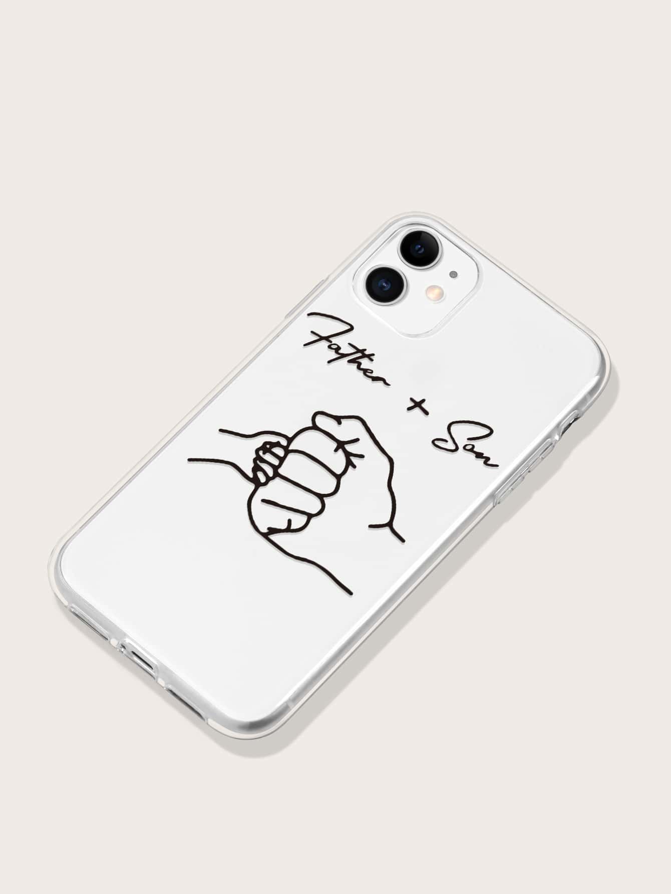 Fist Pattern Clear Phone Case