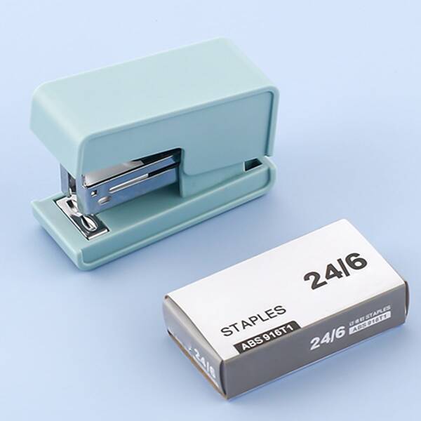 

1pc Stapler With 1box Staple Set, Blue