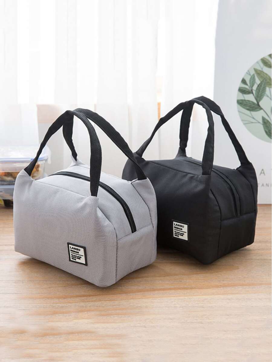 Túi đựng đồ ăn trưa màu ngẫu nhiên 1pc chữ cái - Nhiều màu - Xem 1