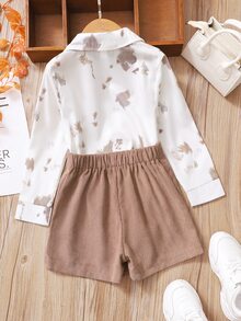 Toddler Girls Tie Dye Blouse & Wrap Shorts - Multicolor - View 2