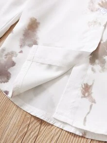 Toddler Girls Tie Dye Blouse & Wrap Shorts - Multicolor - View 4