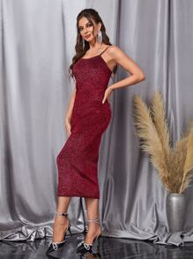 Bộ đồ hai mảnh nữ Tương phản ràng buộc màu trơn Giải trí - Màu Đỏ Sâu - Xem 3