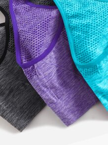 Easithlete 3 piezas Sujetador deportivo absorbe el sudor transpirable de espalda nadador