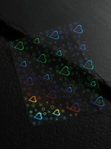 1 tấm Họa Tiết Trái Tim Móng Tay Nghệ Thuật Miếng Dán Miếng Dán Móng Tay DIY - Nhiều màu - Xem 2