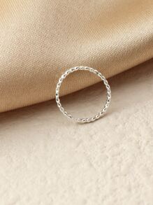 Simple Nose Ring - Silver - View 3