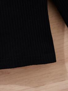 Bộ hai mảnh Gái Thắt lưng Nút Xù Khối Màu Giải trí - Nhiều màu - Xem 3