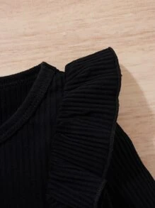 Bộ hai mảnh Gái Thắt lưng Nút Xù Khối Màu Giải trí - Nhiều màu - Xem 4