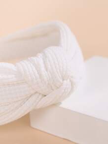 Diadema ancha con diseño de nudo elegante, diadema, aro para el cabello