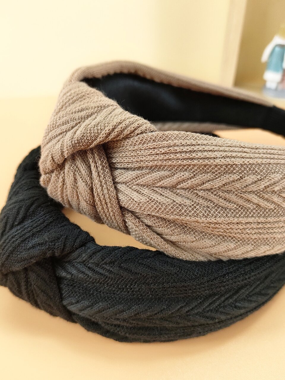 2pcs Women's Fashion Striped Knitted Headband,Hairband,Hair Hoop Headbands Hair Accessories Head Accessories