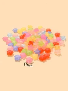 100pcs Star Bead DIY Jewelry Accessory - Multicolor - View 3