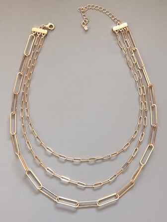 極簡風格多層次項鍊